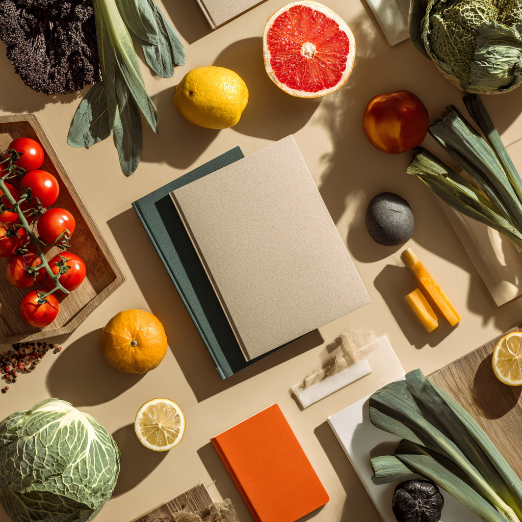 Egészséges ételek kompozíció